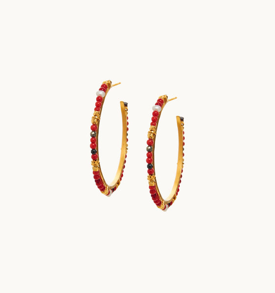 "Funky" Hoop Earrings