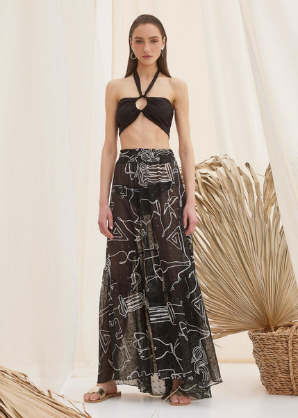 Dione Criss-Cross Crop Top