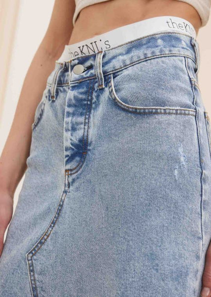 Gaia Denim Skirt Light Blue