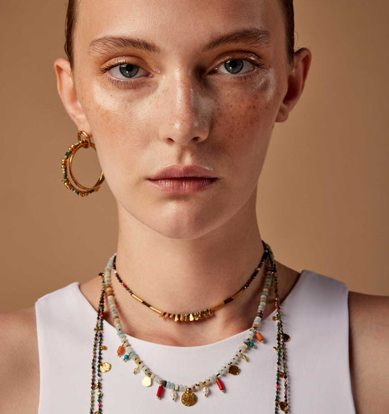 "Hula Hoop" Gold Plated Earrings