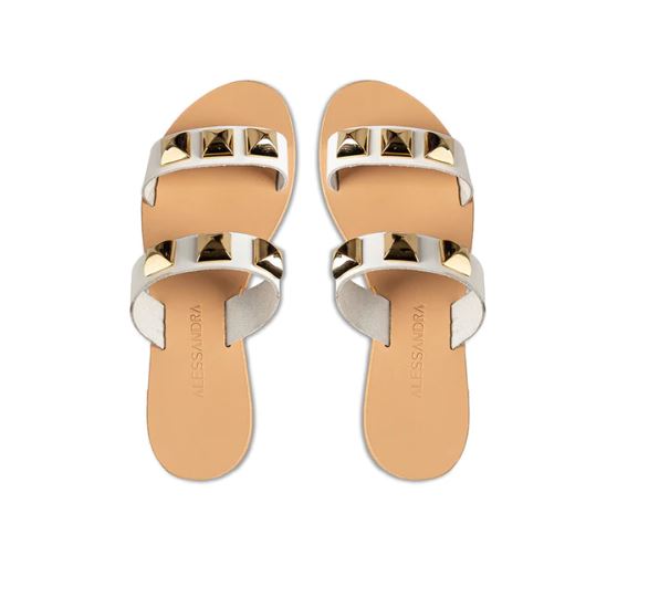 Petra Patmos White - Alessandra Sandals