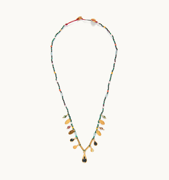 "Drop" Short Stone Necklaces