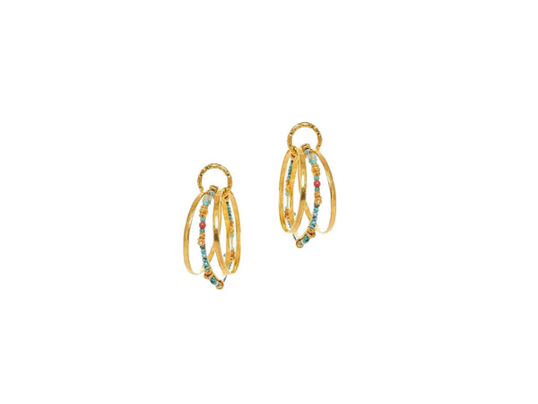 "Hula Hoop" Gold Plated Earrings