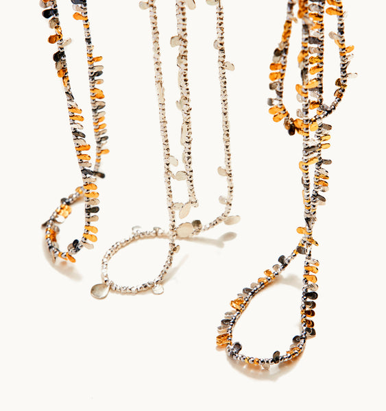 "Girasole" Short Mix Plated Chain Necklace