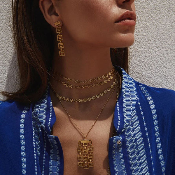 Meander Earrings