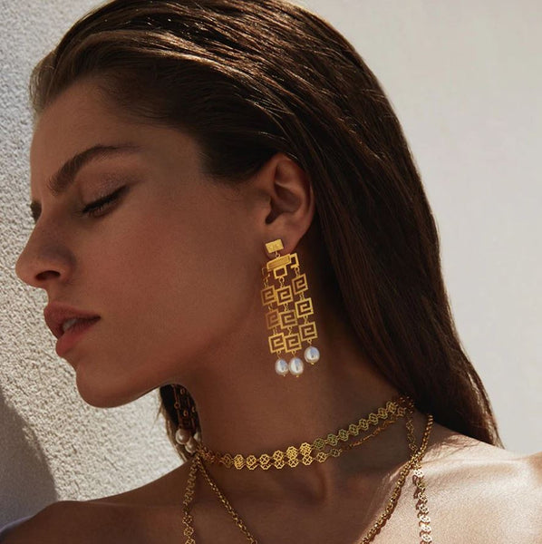 Meander Earrings