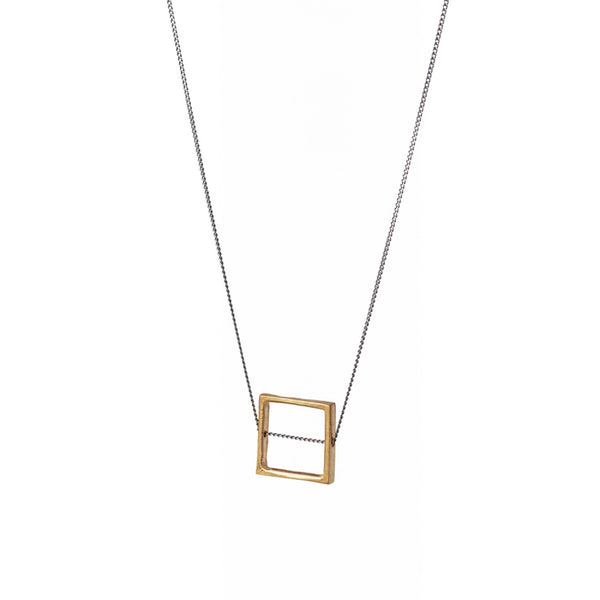Geometrical Elements GOLD | Black Chain