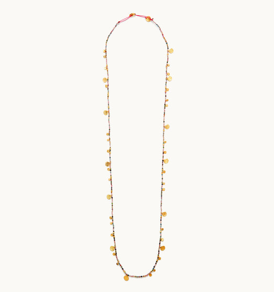 "Smarties" Long Gold Plated Necklaces