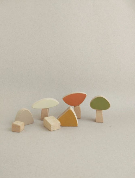 Magnetic mushrooms play set