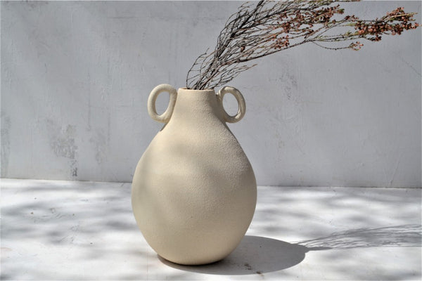 Ceramic Vessel with Raw Natural Texture | Pelike