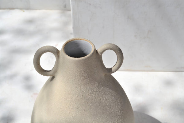 Ceramic Vessel with Raw Natural Texture | Pelike