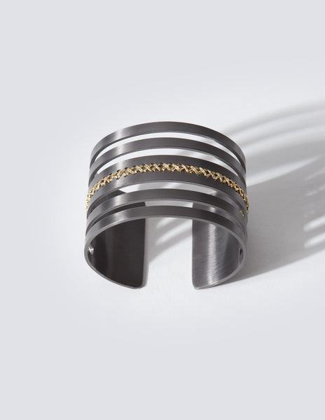 Leda Black Cuff