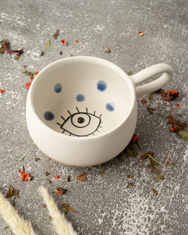 Ceramic Dot Eye Cup