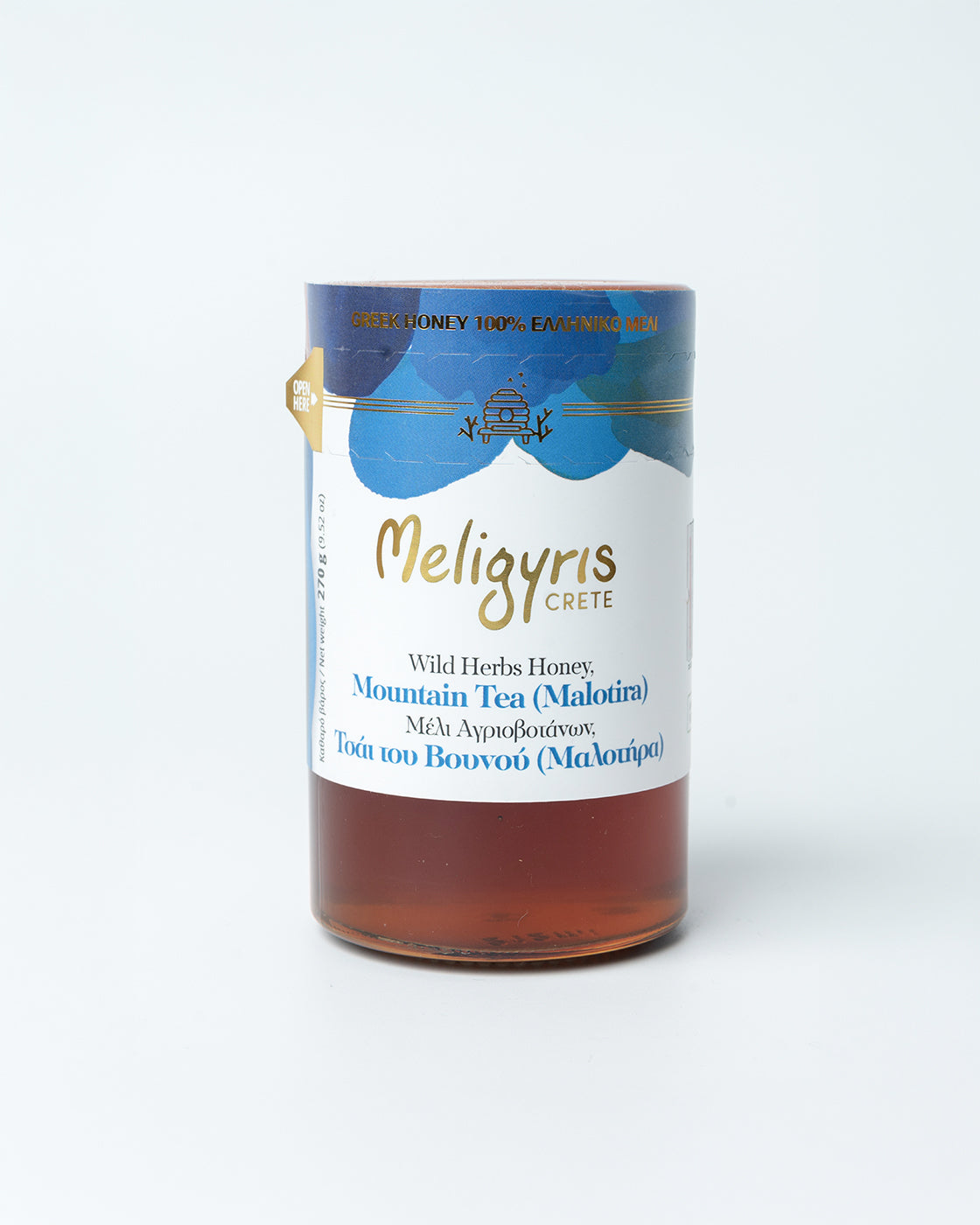 Meligyris | Cretan Honey from Greek Forest with Mountain tea & Malotira