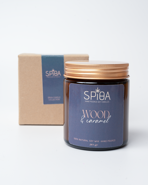 Wood & Caramel Candle