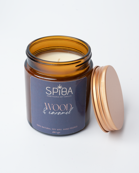 Wood & Caramel Candle