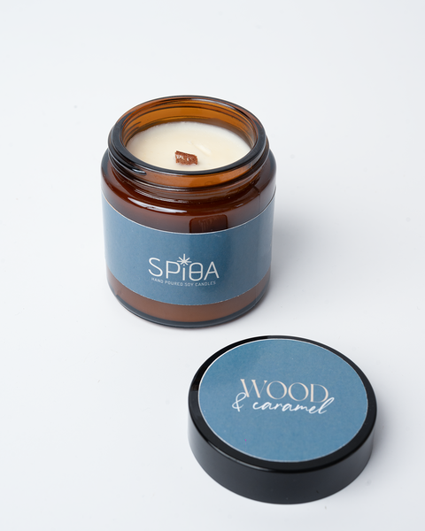 Wood & Caramel Candle