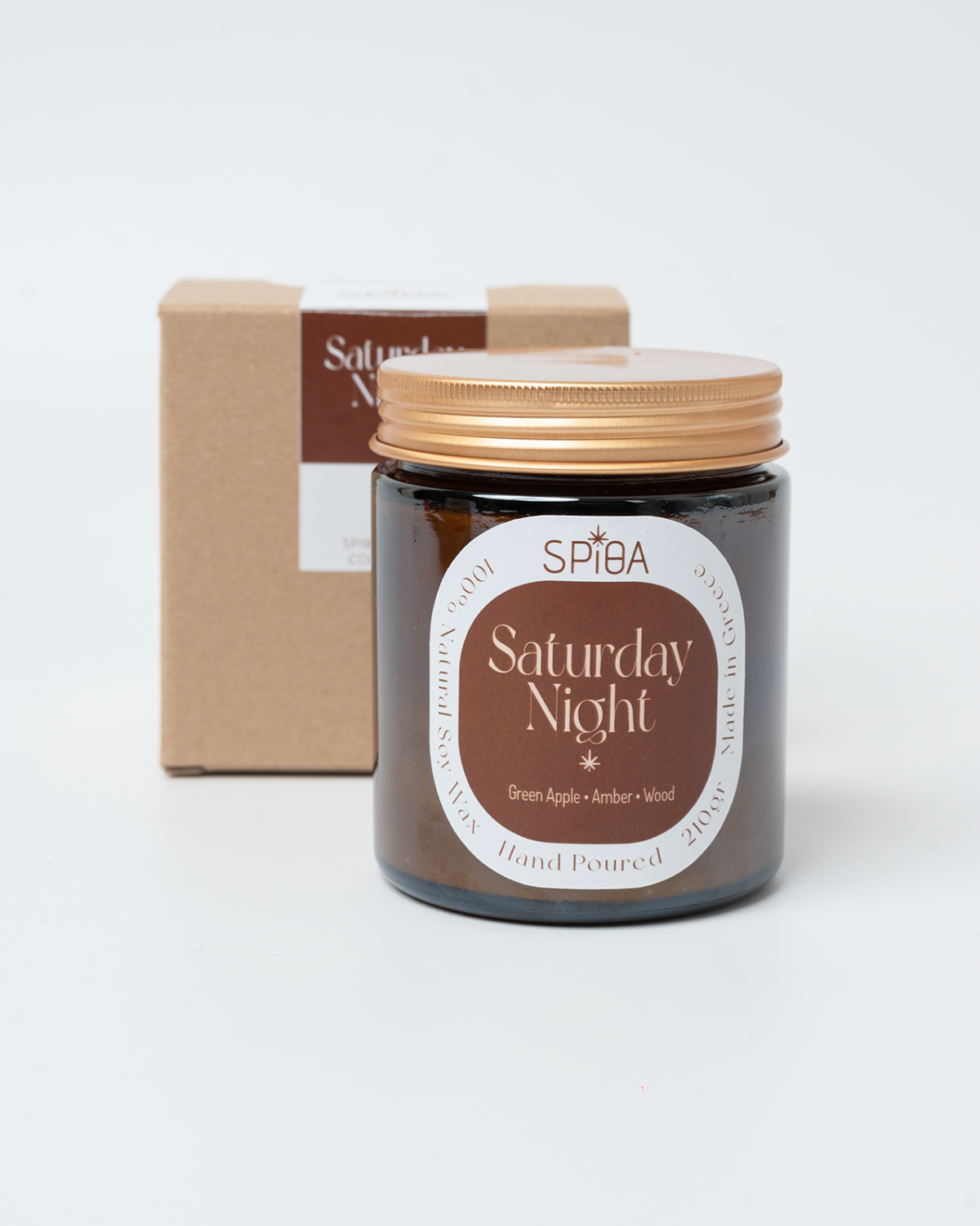 Saturday Night |Green Apple - Amber - Wood