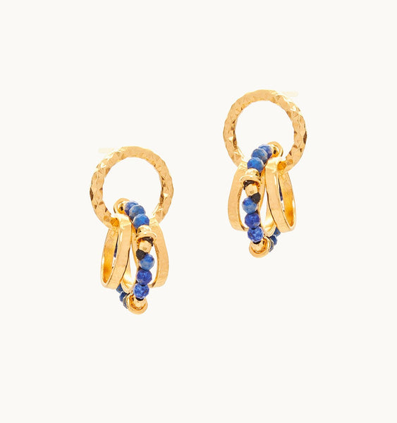Tiny "Hula Hoop" Gold Plated Earrings