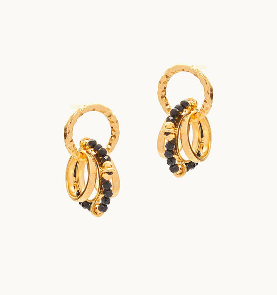 Tiny "Hula Hoop" Gold Plated Earrings