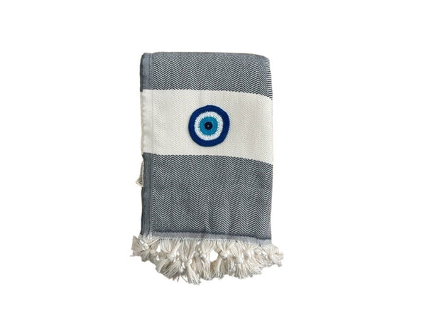 Limnos Motif Eye Beach Towel | Pestemal