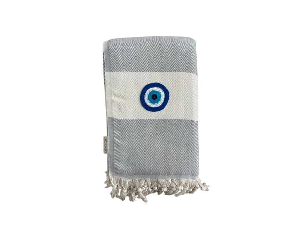 Limnos Motif Eye Beach Towel | Pestemal