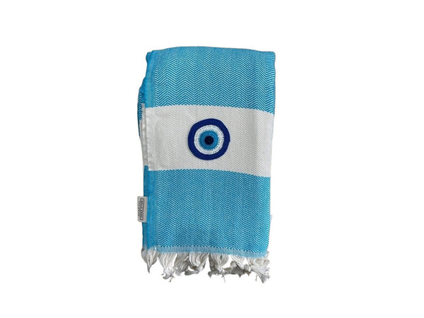 Limnos Motif Eye Beach Towel | Pestemal