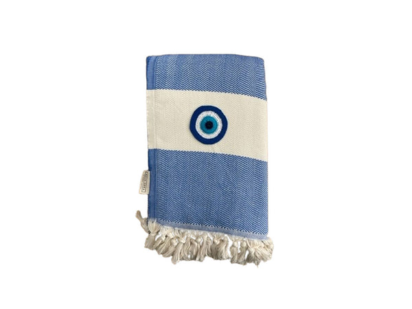 Limnos Motif Eye Beach Towel | Pestemal