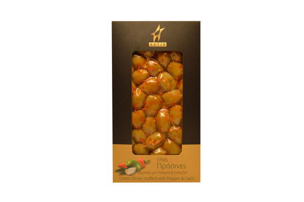 Astir | Green Olives Stuffed with Pepper & Garlic