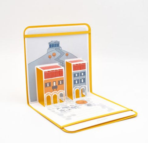 Athens Colourful Pop - up Card