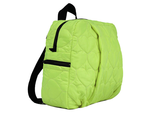 Hearts Neon Yellow Backpack