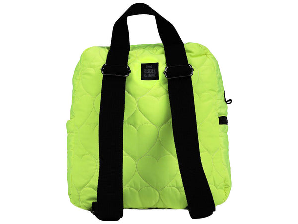 Hearts Neon Yellow Backpack