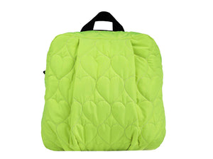 Hearts Neon Yellow Backpack