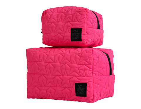 Stars Pink Cosmetic Pouch