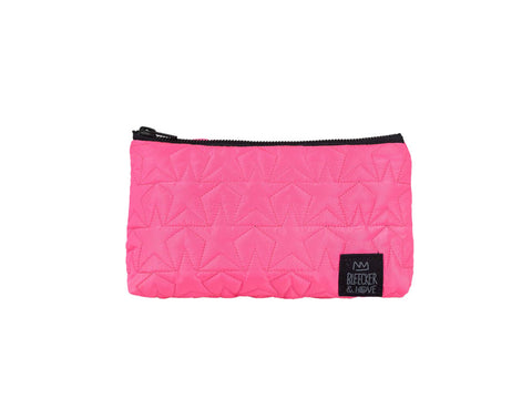 Stars Neon Pink Mini Pouch