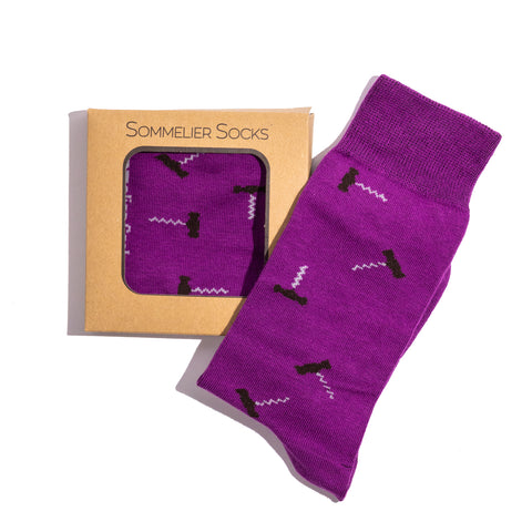 Sommelier Socks | PURPLE - Wine Openers