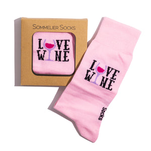 Sommelier Socks | PINK - Love Wine