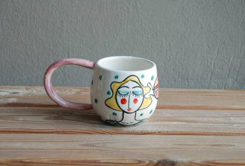 Ceramic Mug Girl - Colorful Collection