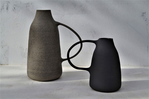 Ceramic Grey Vessels Natural Texture