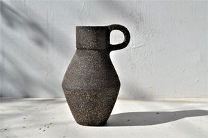Ceramic Dark Chocolate Vessel Natural Texture