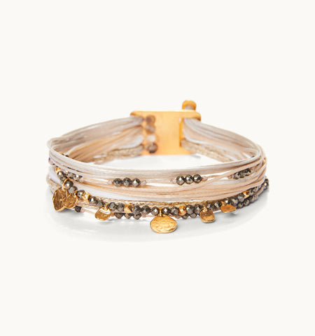 "Smarties" Multi Line Gold Plated Bracelet