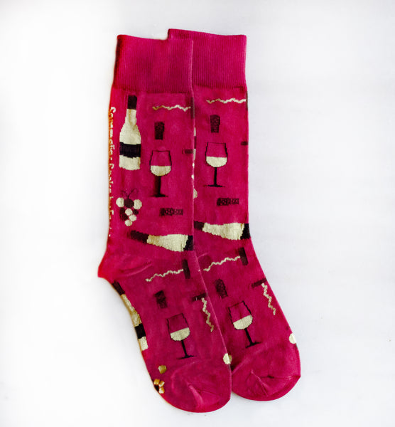 Sommelier Socks | BURGUNDY - Glasses & Grapes