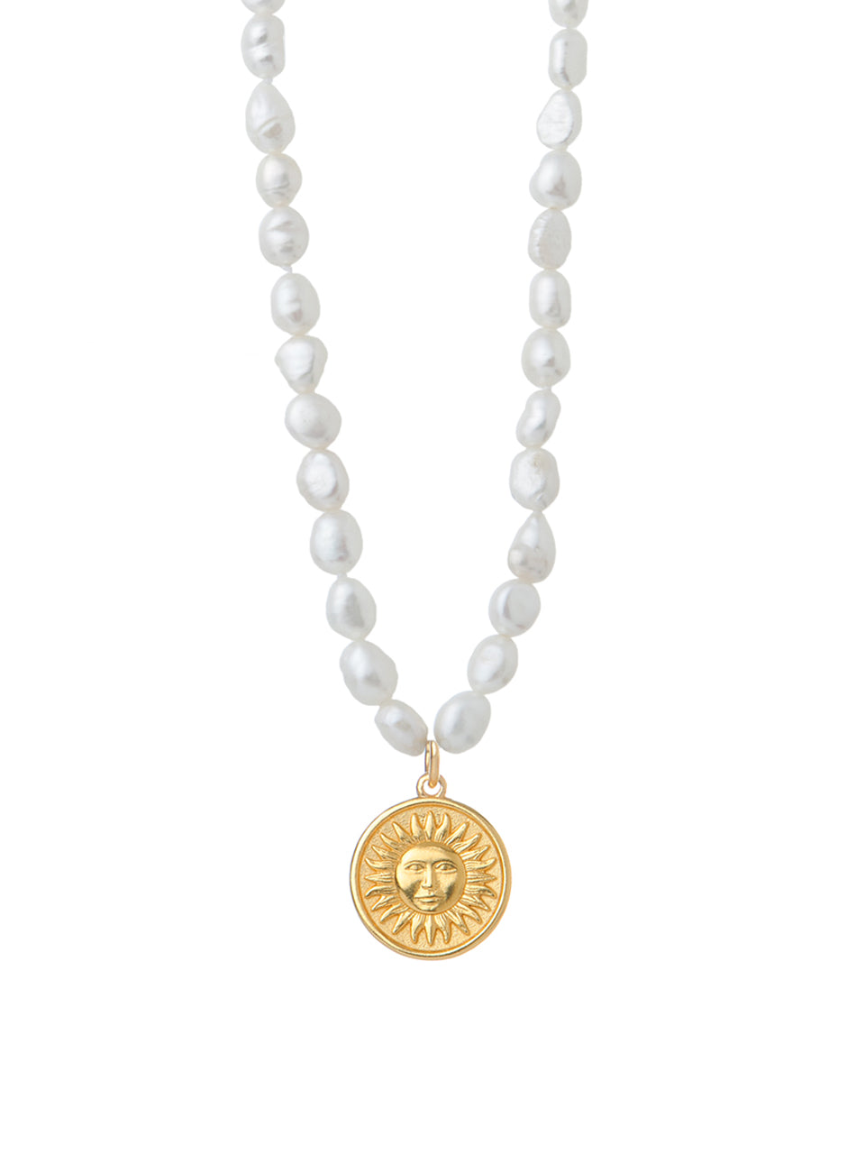 Sun White Corals and Pearls Necklace