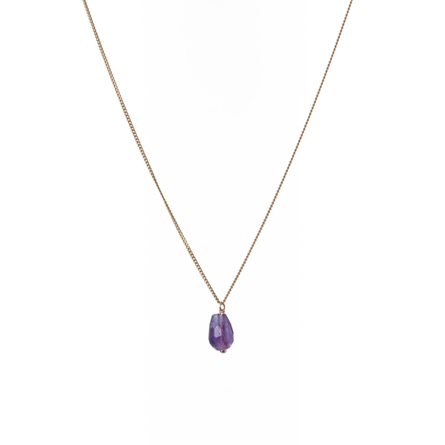 Drop Gemstone Necklace