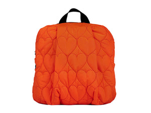 Hearts Neon Orange Backpack