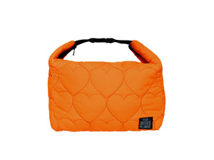 Hearts Neon Orange Lunch Bag