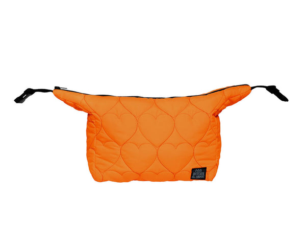 Hearts Neon Orange Lunch Bag