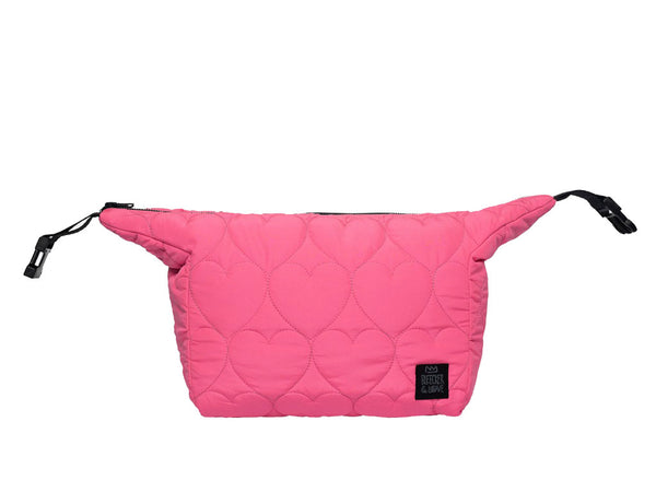 Hearts Neon Pink Lunch Bag