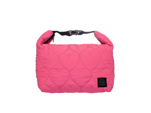 Hearts Neon Pink Lunch Bag