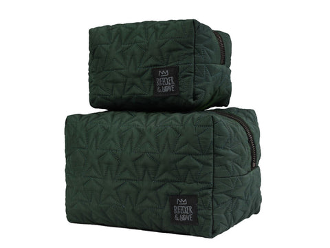 Stars Racing Green Cosmetic Pouch